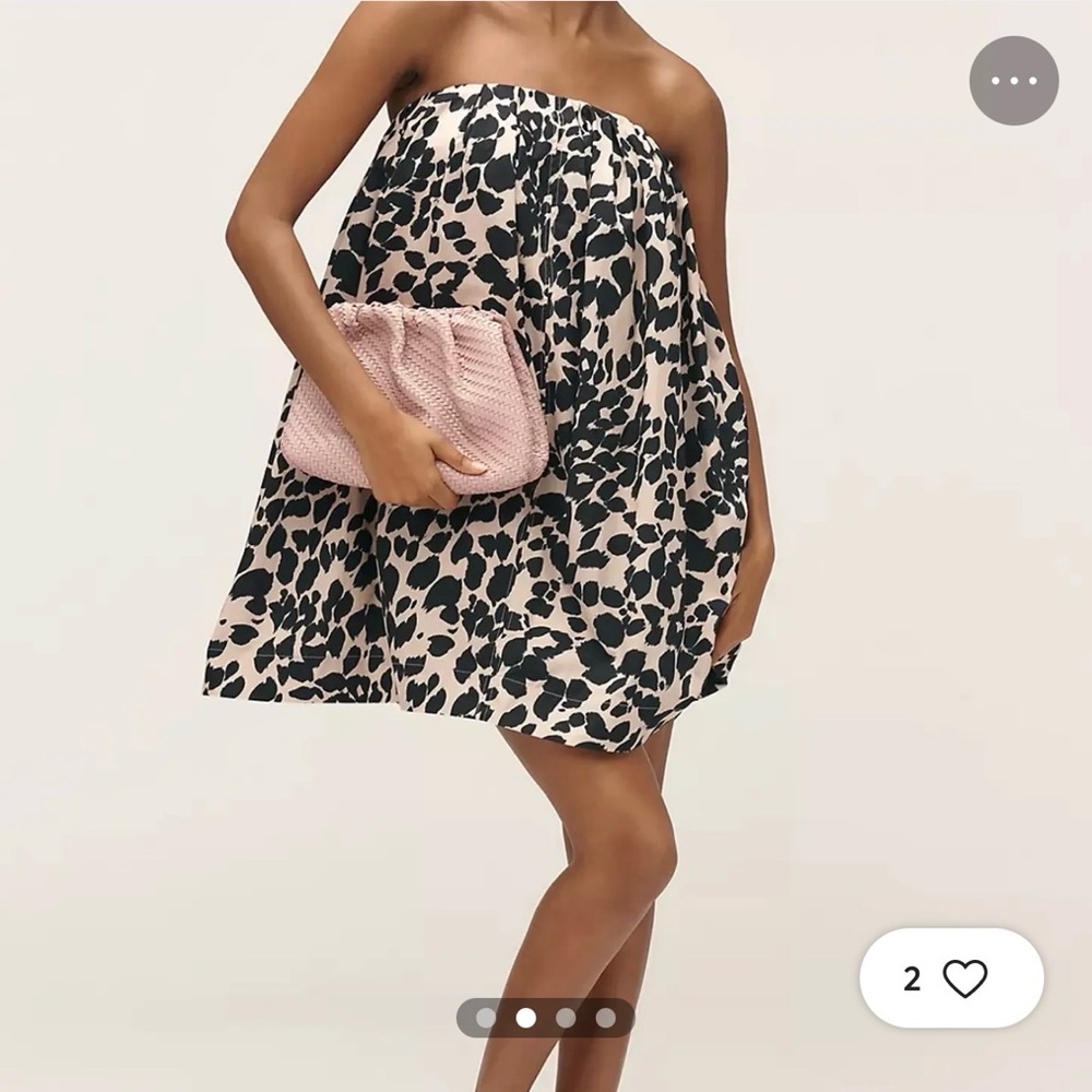 Maeve Strapless Patterned Strapless Mini Dress